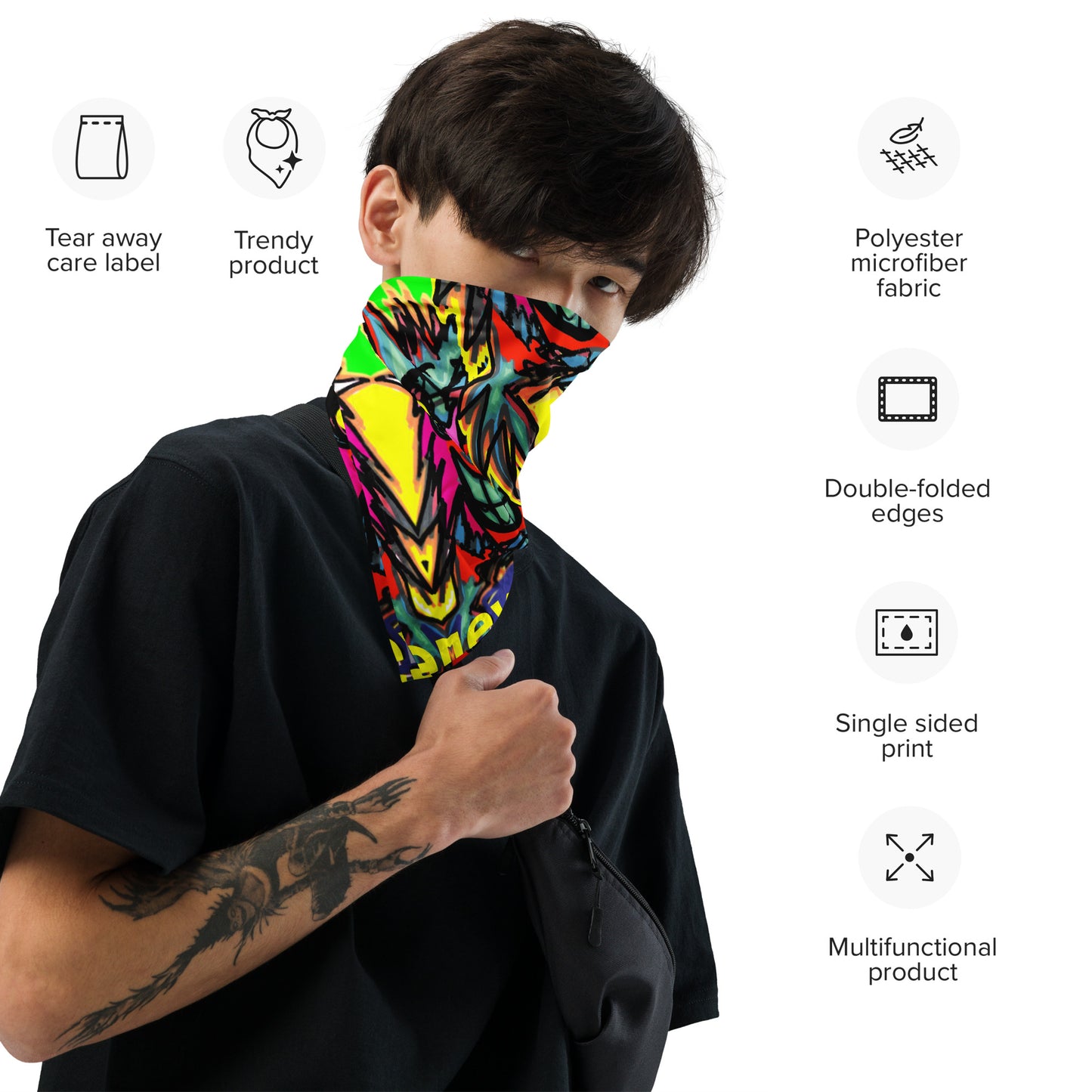 Smile All-over print bandana