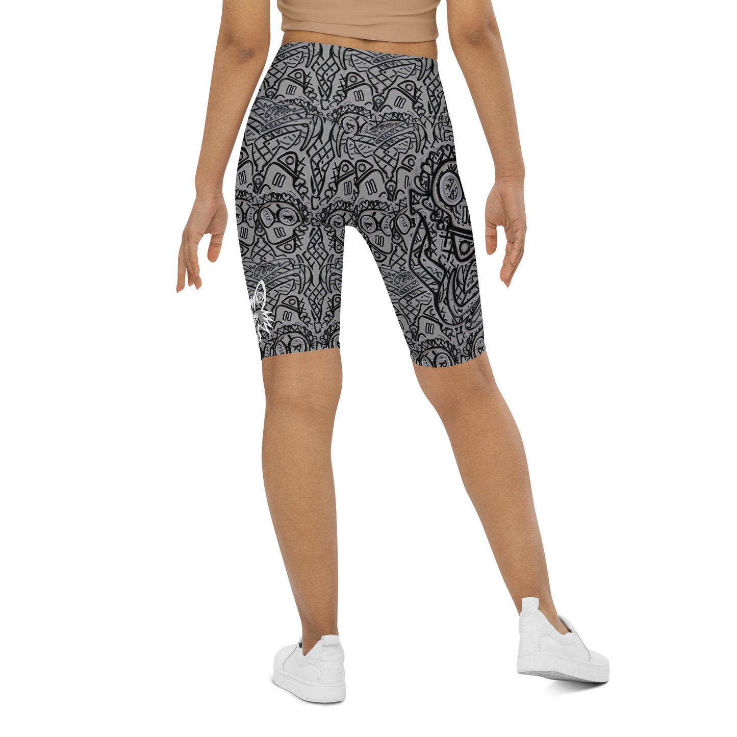 Crazy grey Biker Shorts