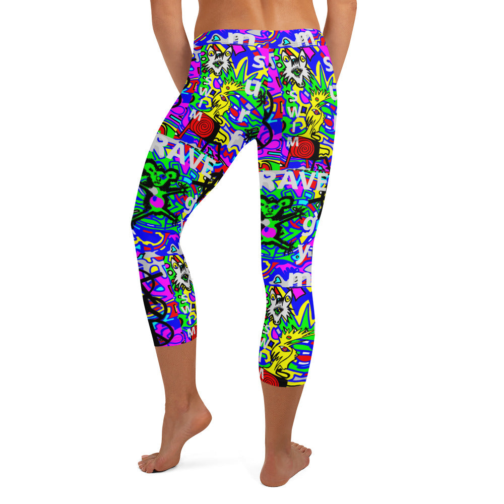 Rave /gym Capri Leggings