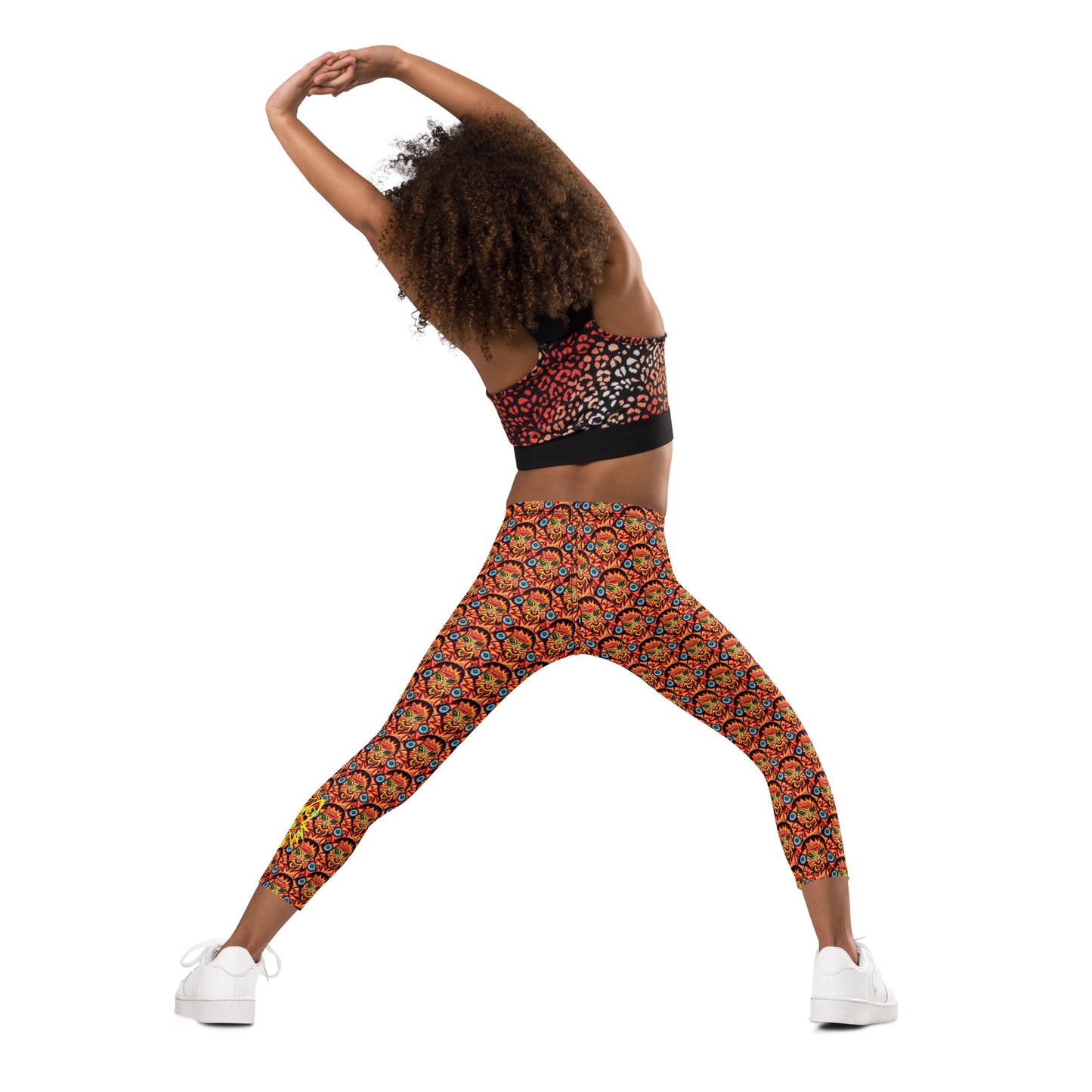 Mini wolf in a tiger suit Kid's Leggings