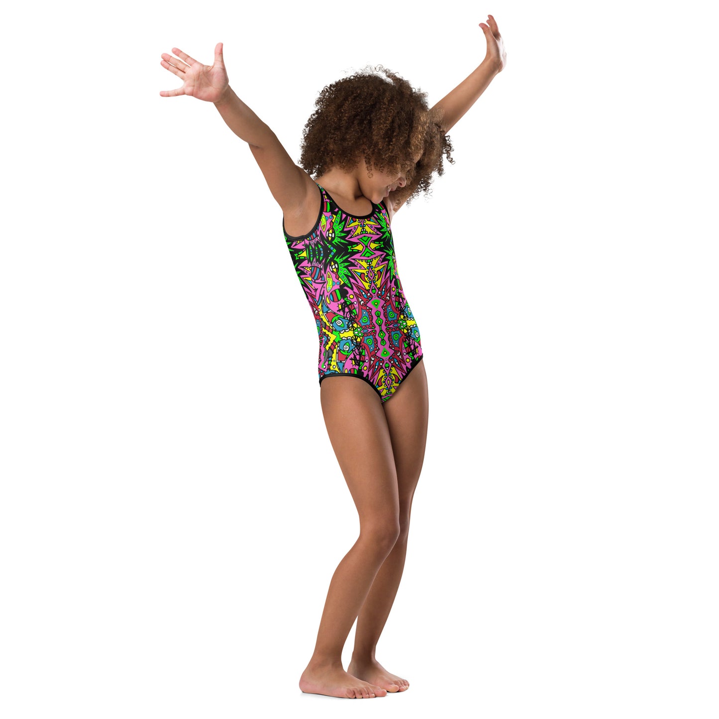 DEMUNGA All-Over Print Kids Swimsuit