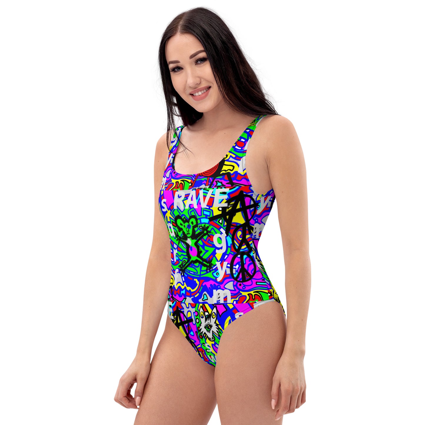 Surf/rave One-Piece Swimsuit