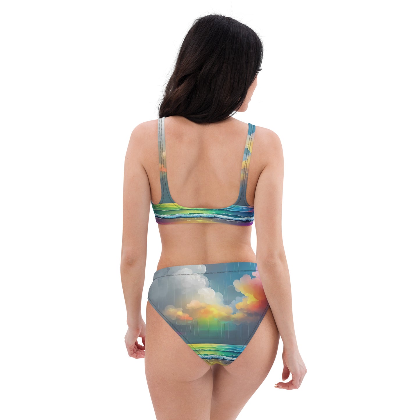 Recycled high-waisted bikini