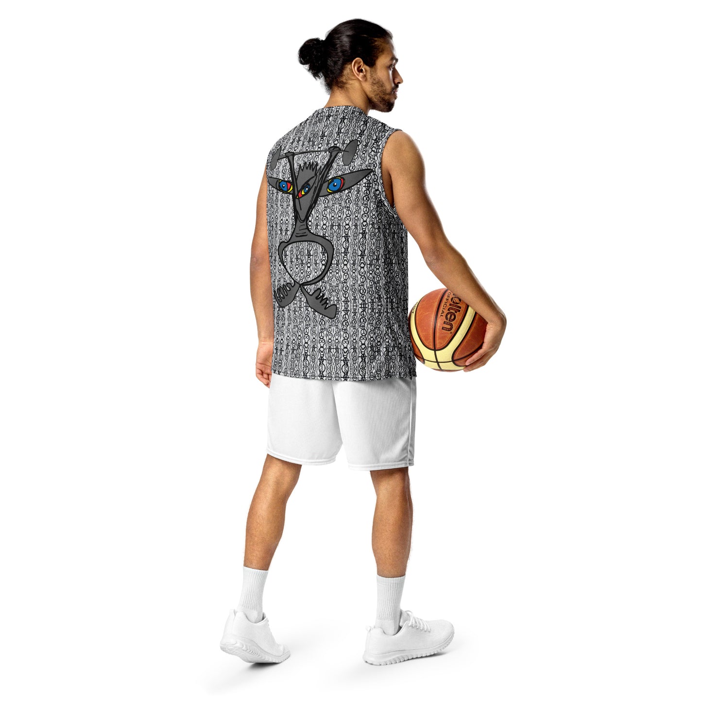 Recycled unisex basketball jersey