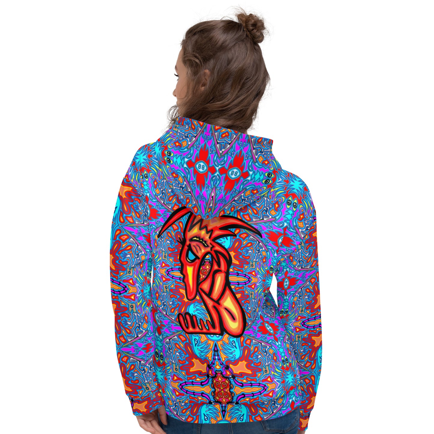 Blue surfer Unisex Hoodie