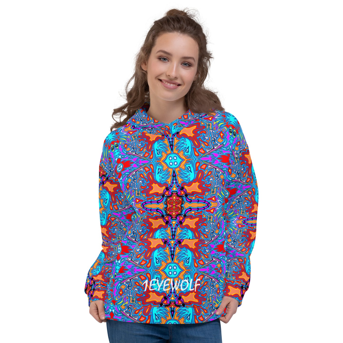 Blue surfer Unisex Hoodie