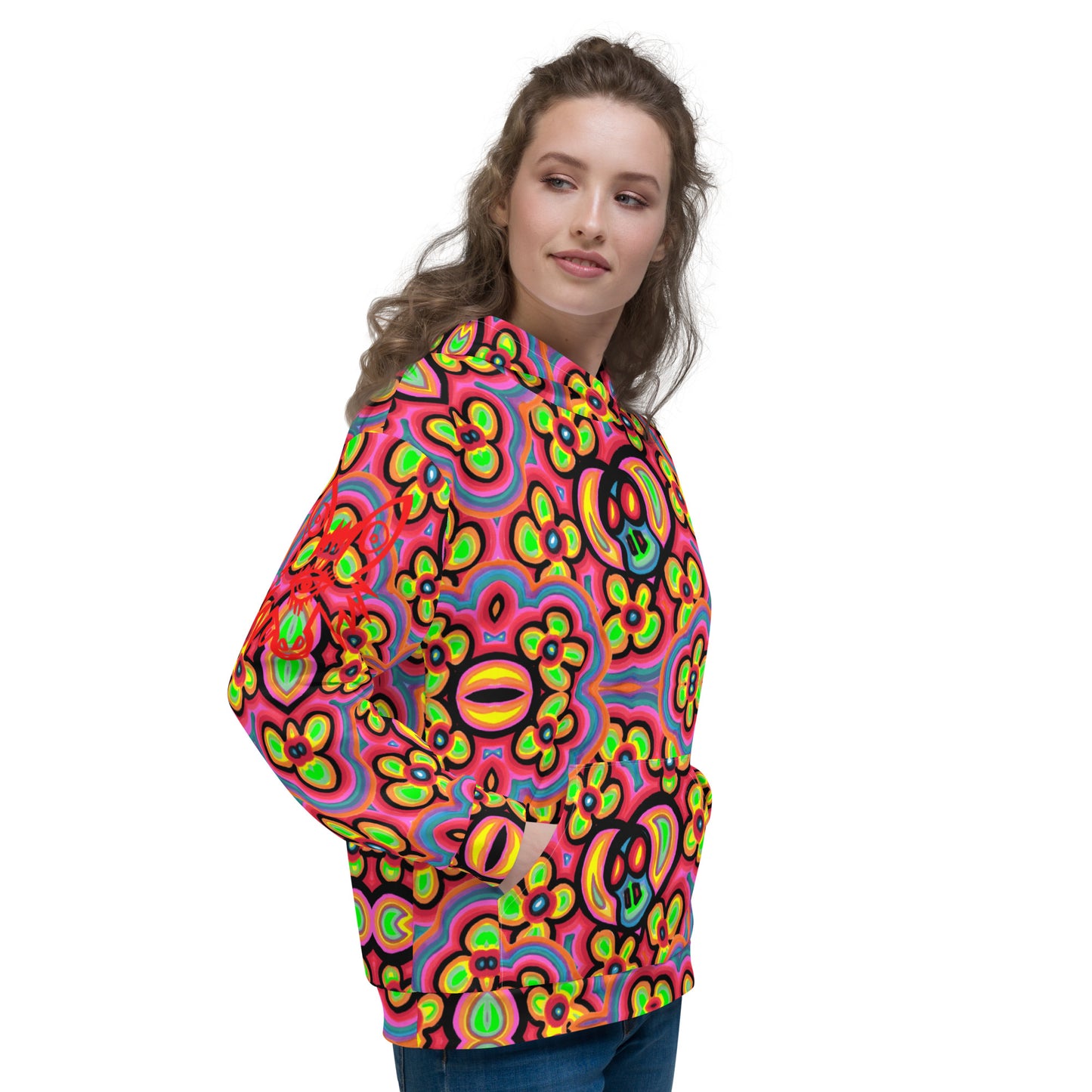 Flower skull Unisex Hoodie