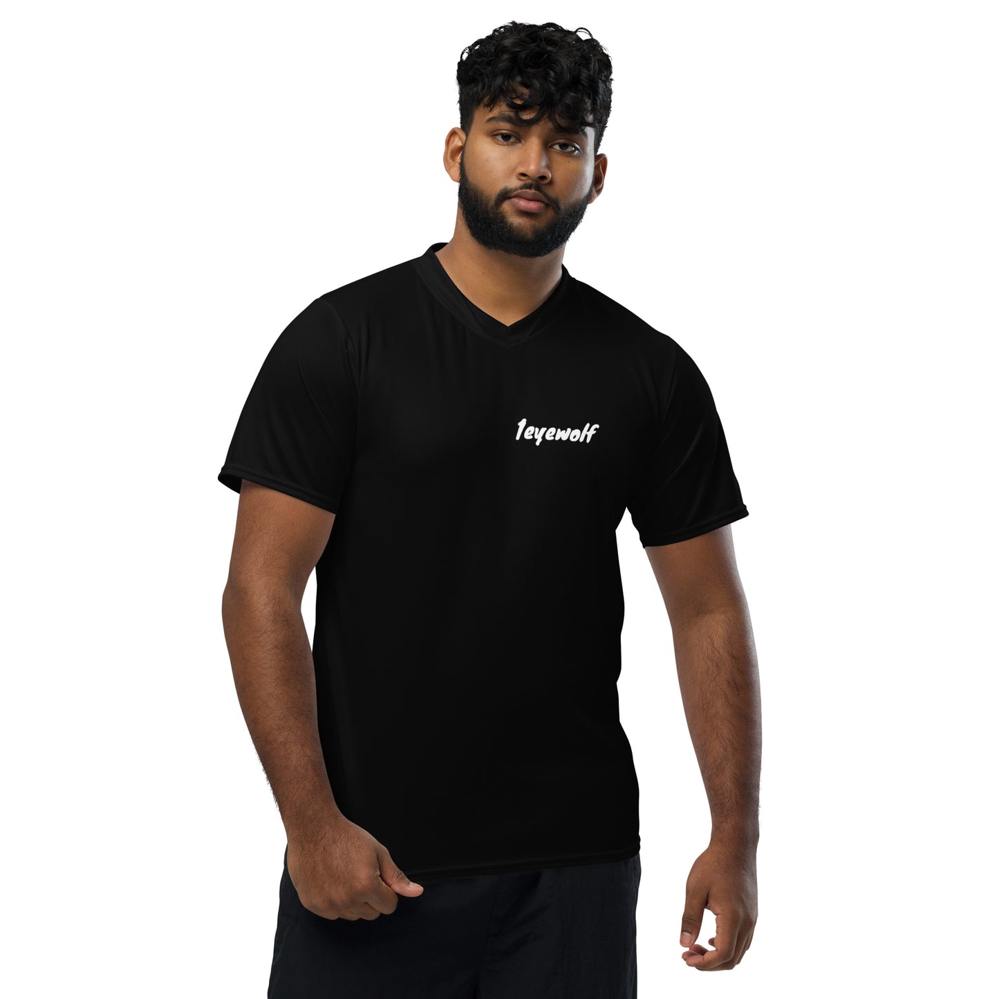 Basic wolf Recycled unisex sports jersey