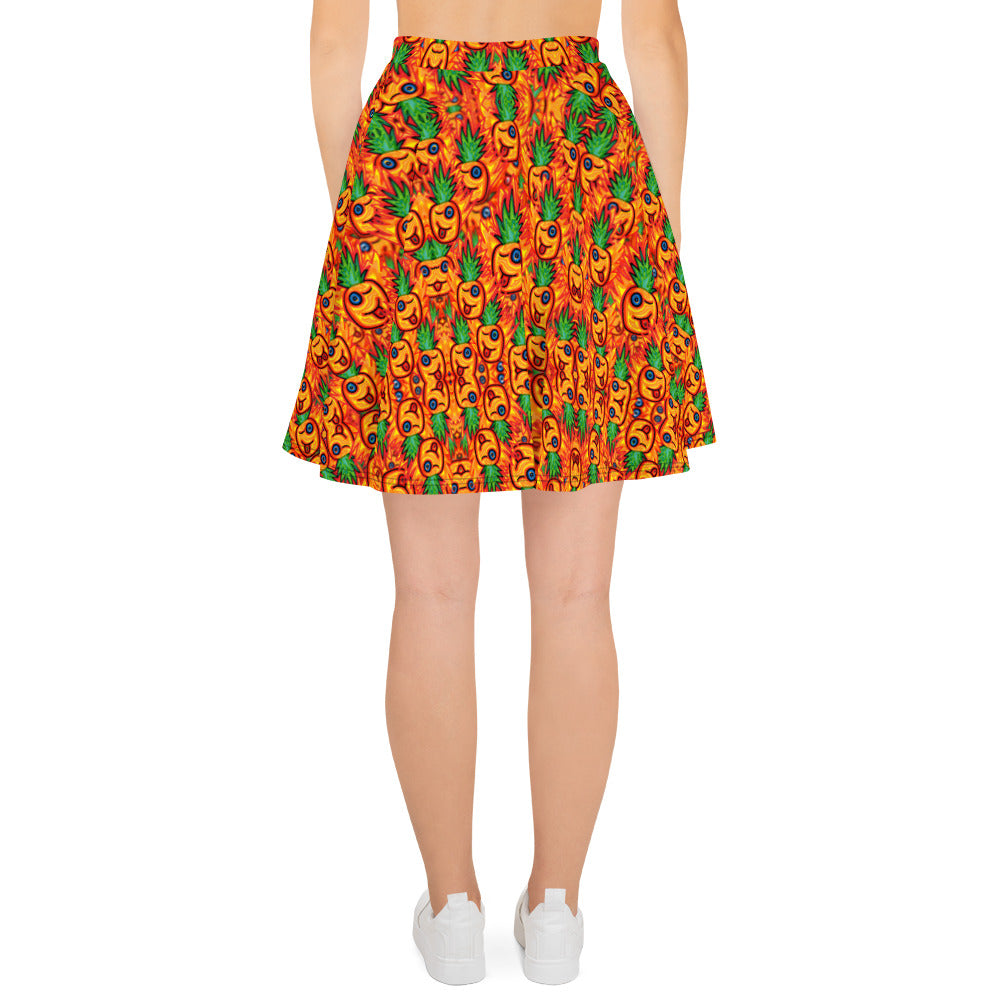 Pineapple Skater Skirt