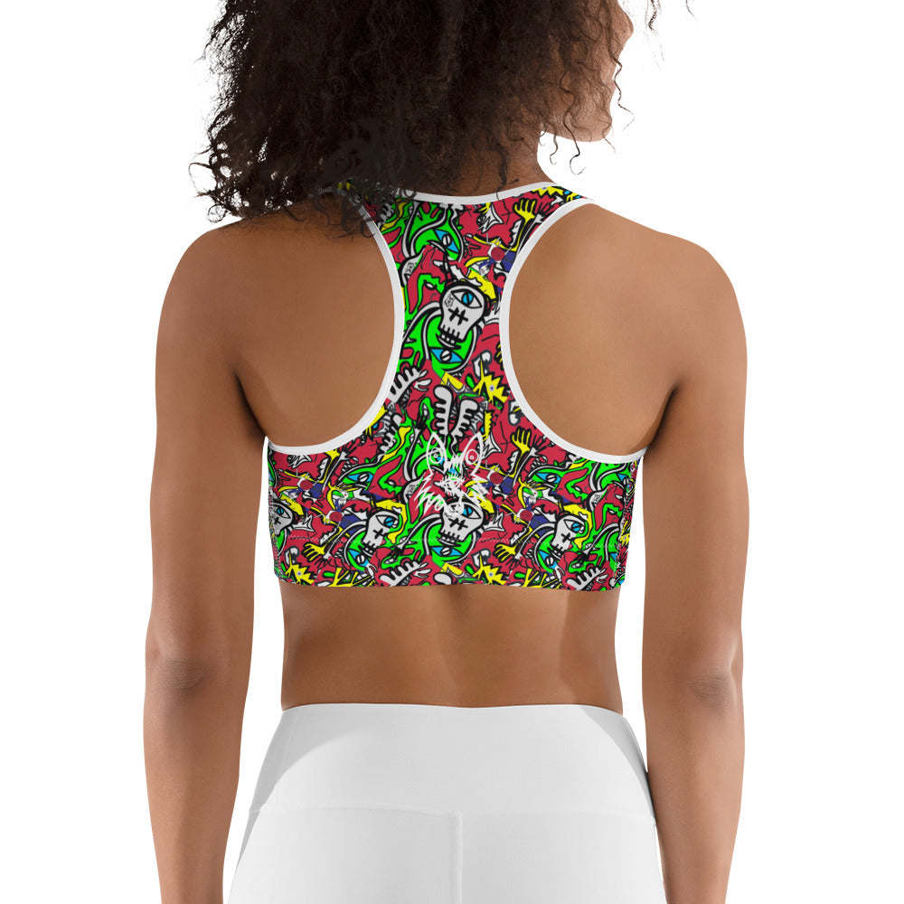 Skull dog Sports bra