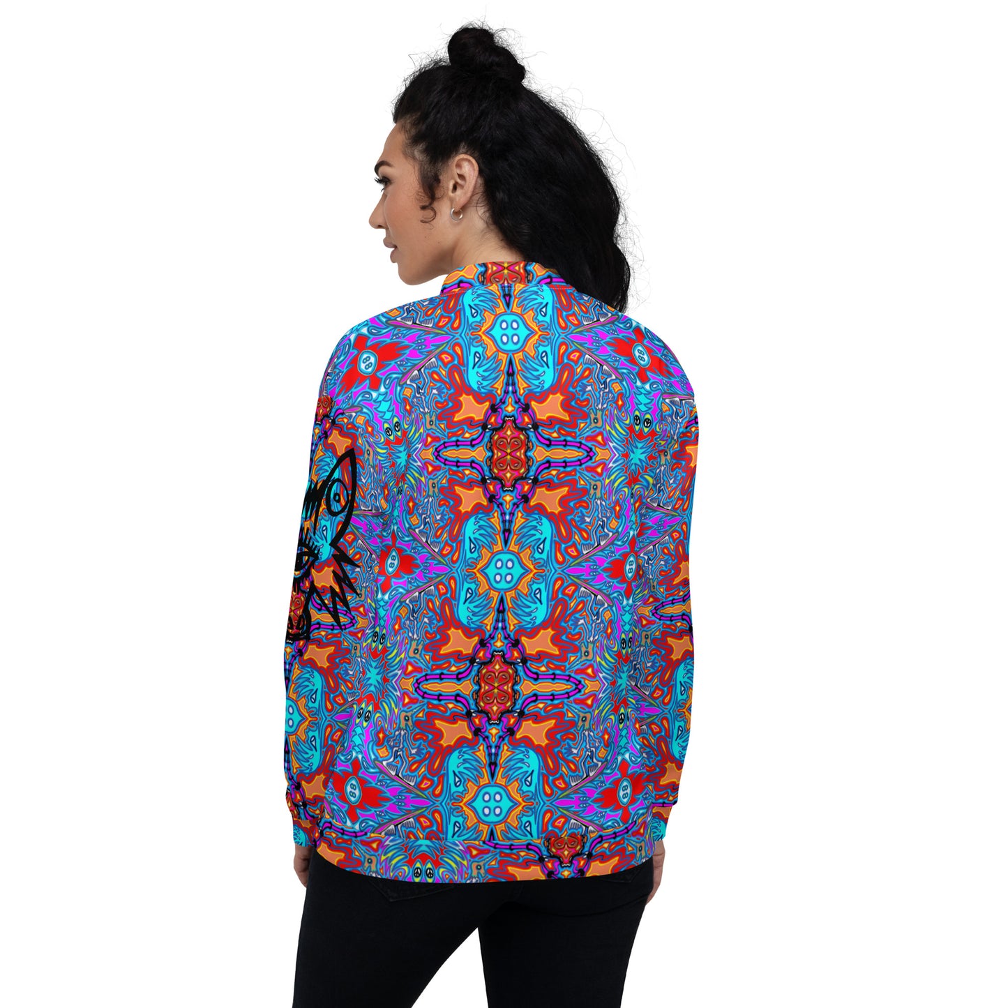 Blue surfer Unisex Bomber Jacket