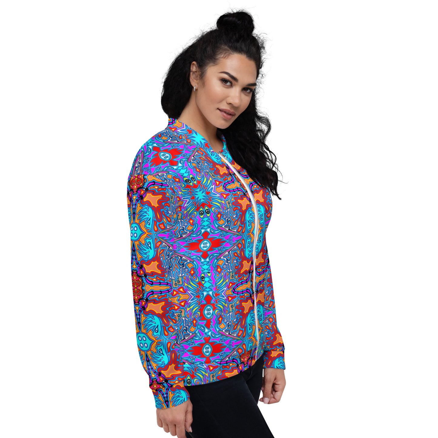 Blue surfer Unisex Bomber Jacket