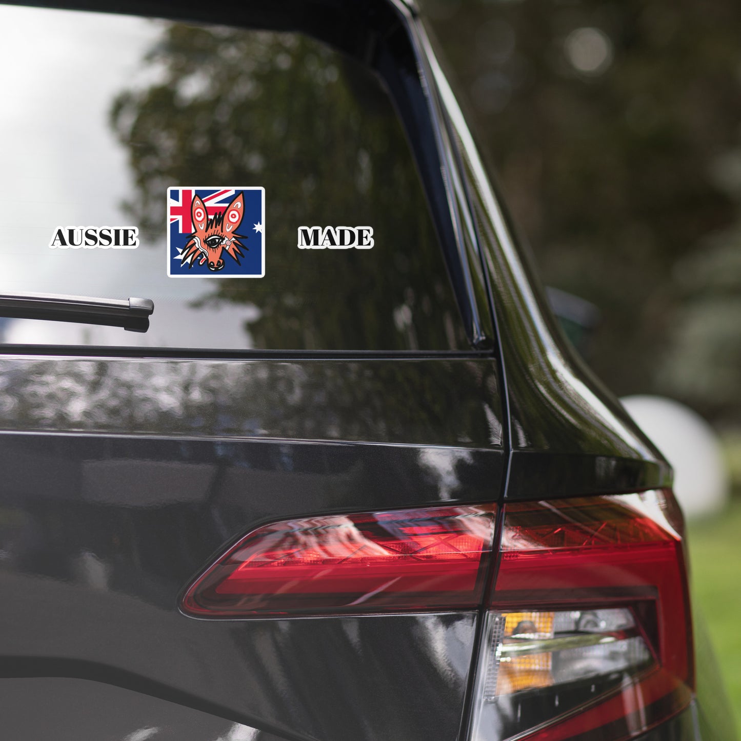 Aussie made wolf stickers