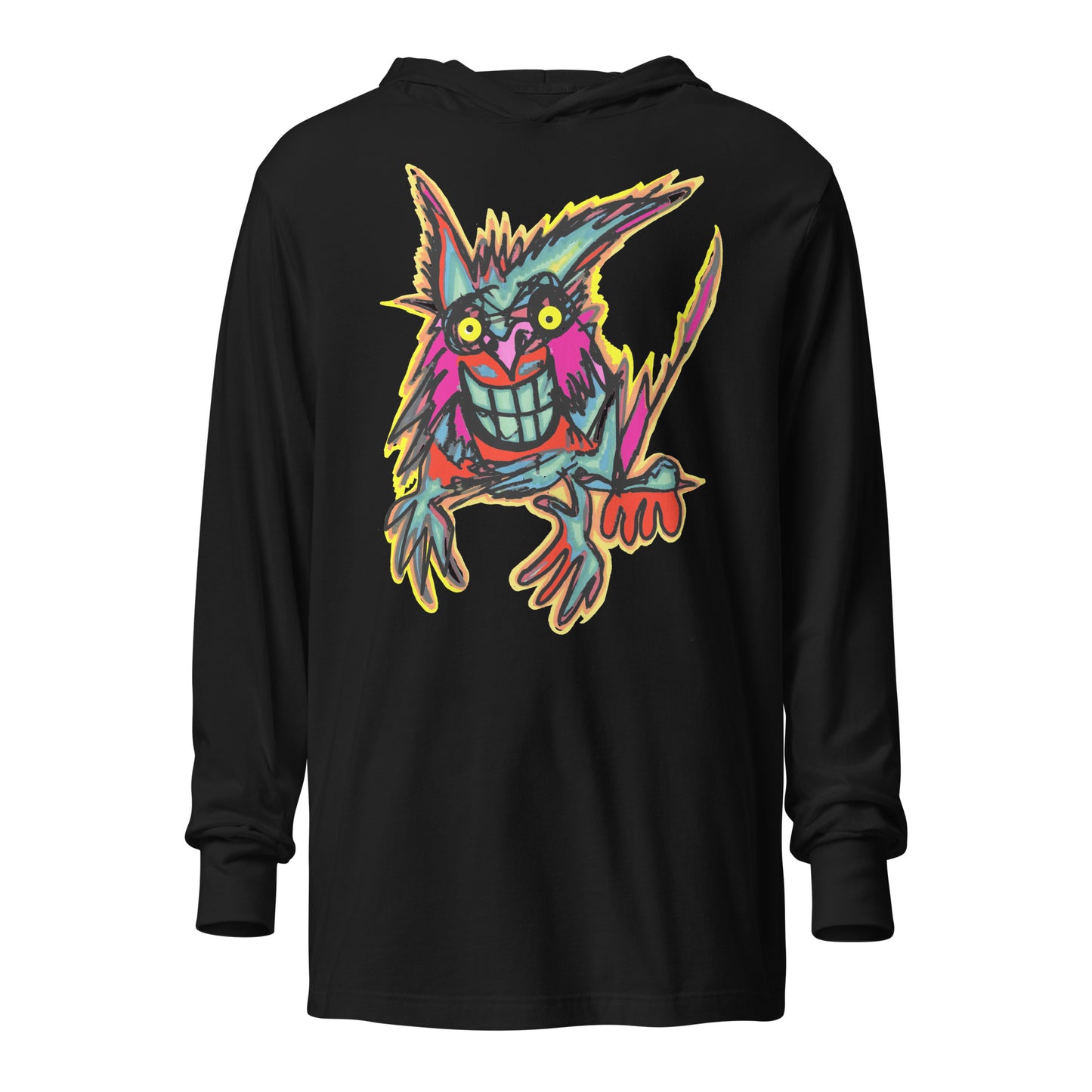 Hooded long-sleeve tee