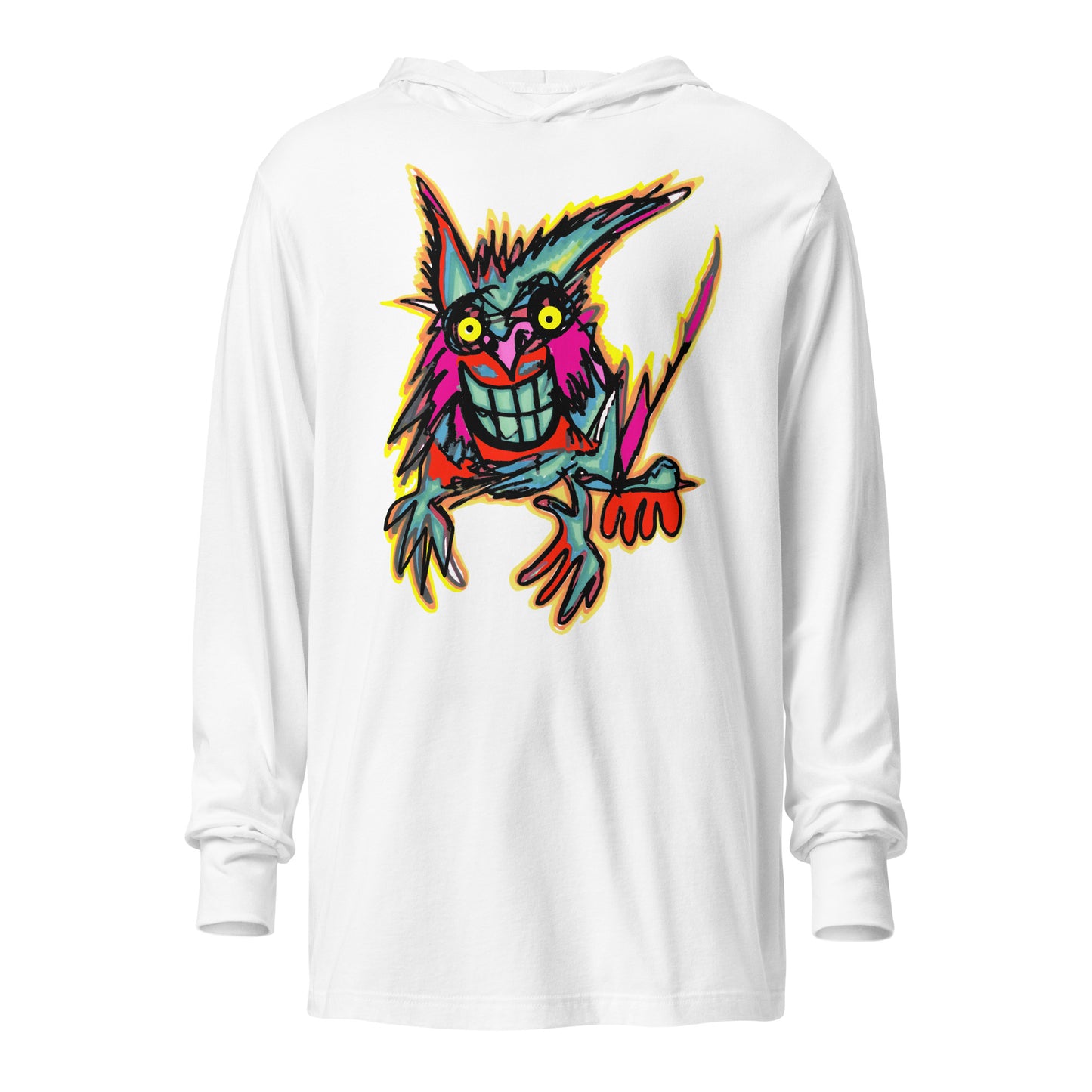 Hooded long-sleeve tee