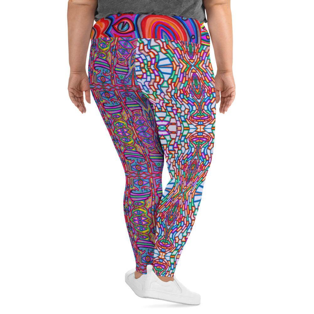 Pattern Party All-Over Print Plus Size Leggings