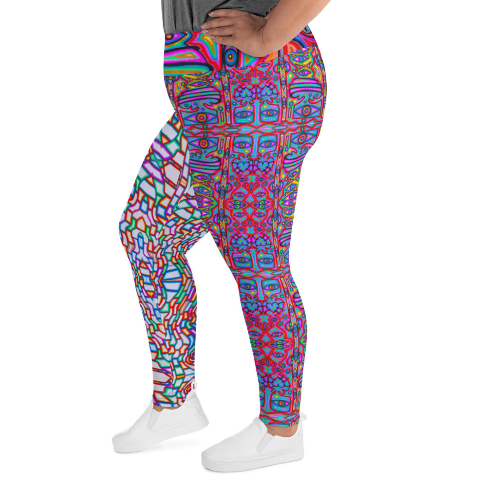 Pattern Party All-Over Print Plus Size Leggings