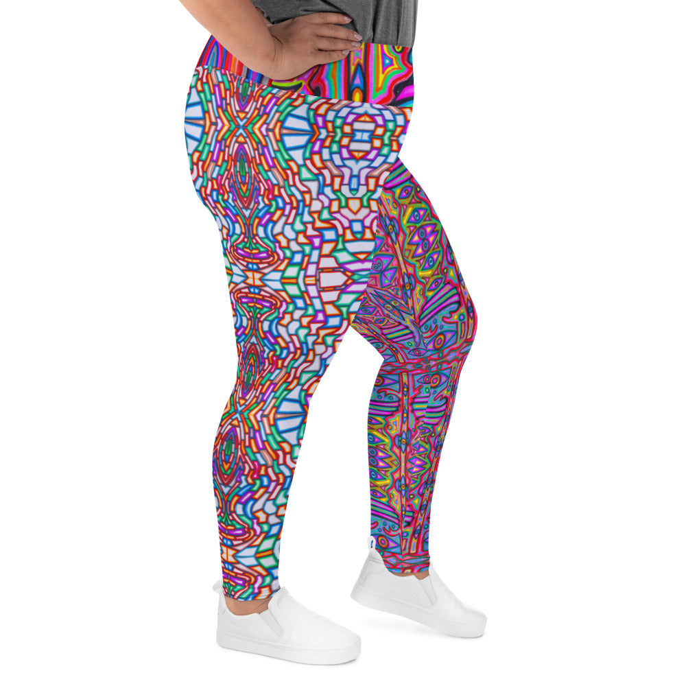 Pattern Party All-Over Print Plus Size Leggings