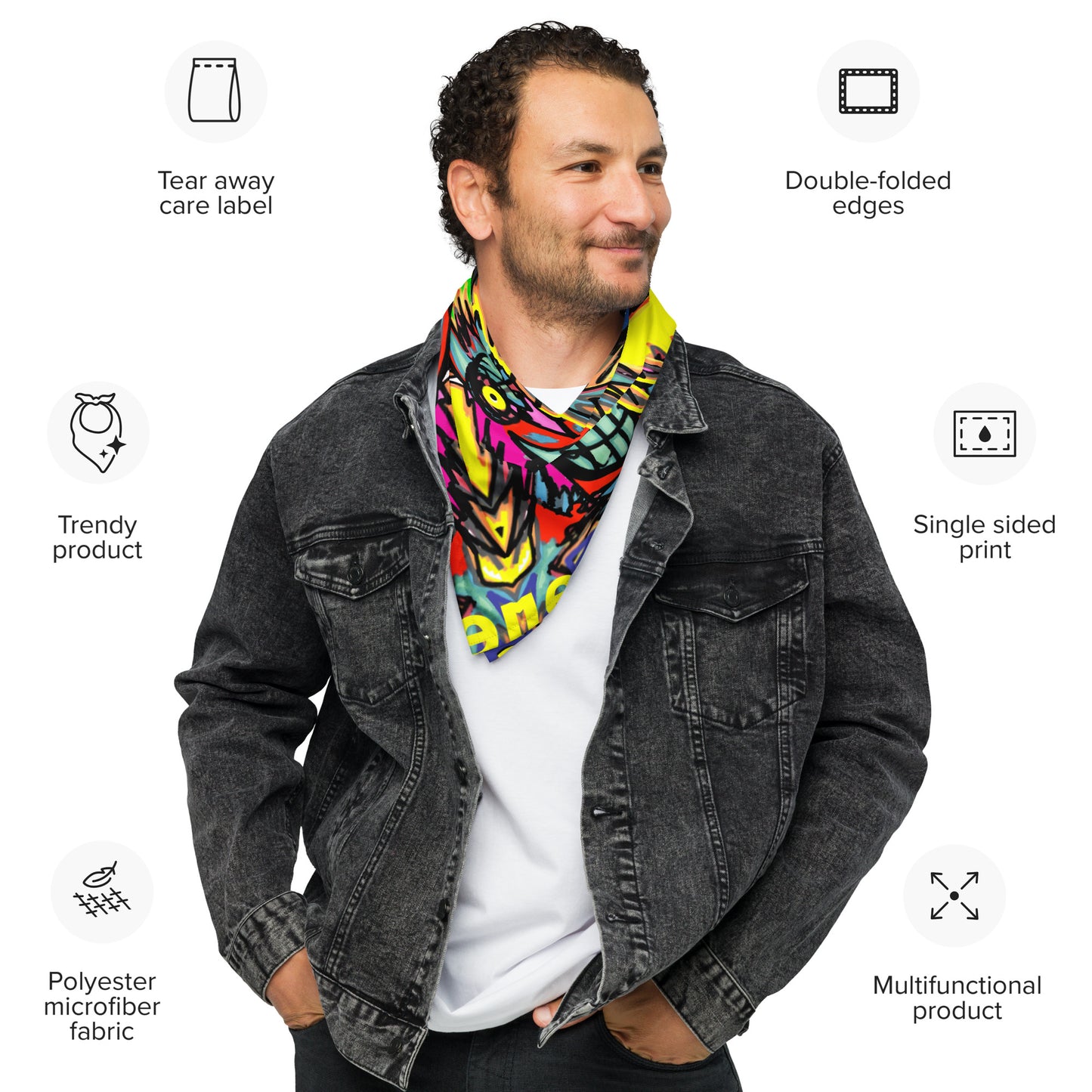 Smile All-over print bandana