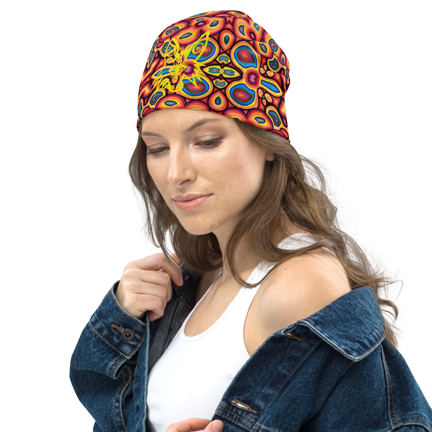 That 70's All-Over Print Beanie
