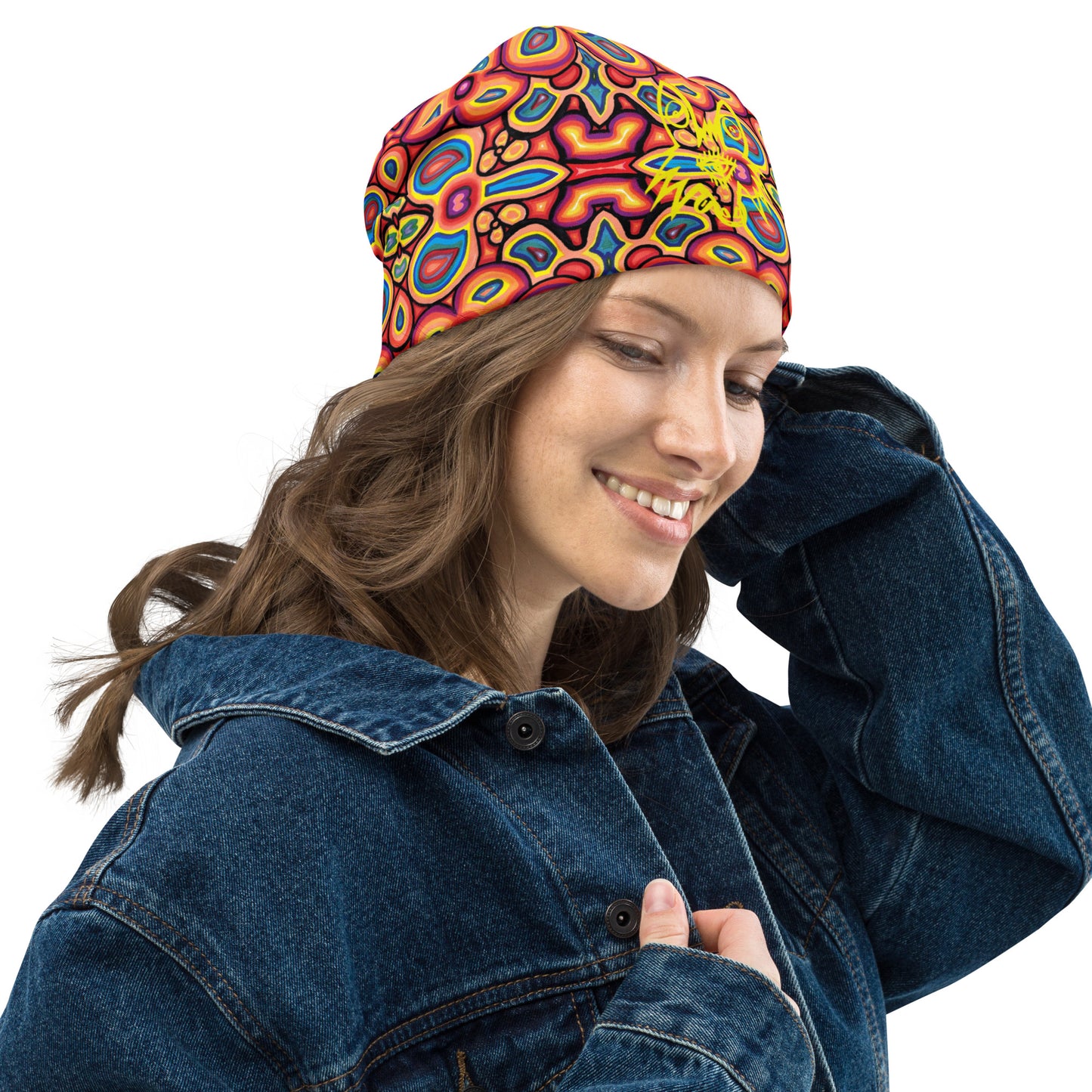 That 70's All-Over Print Beanie
