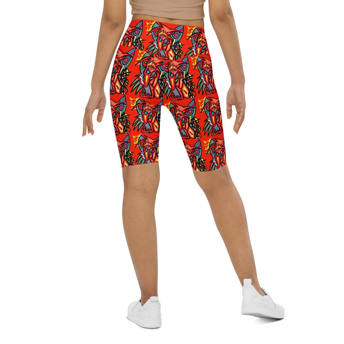 Waiting for waves Biker Shorts