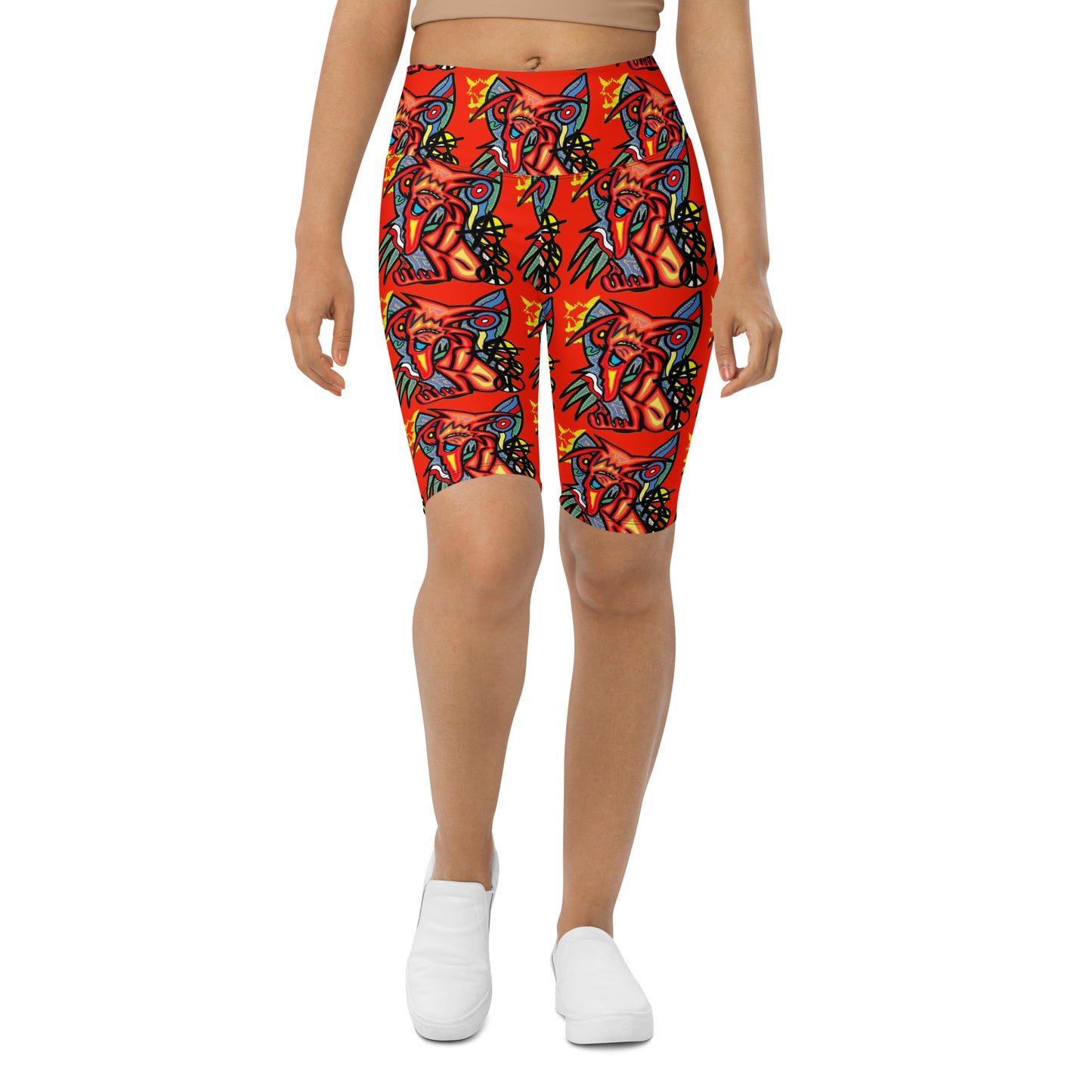 Waiting for waves Biker Shorts