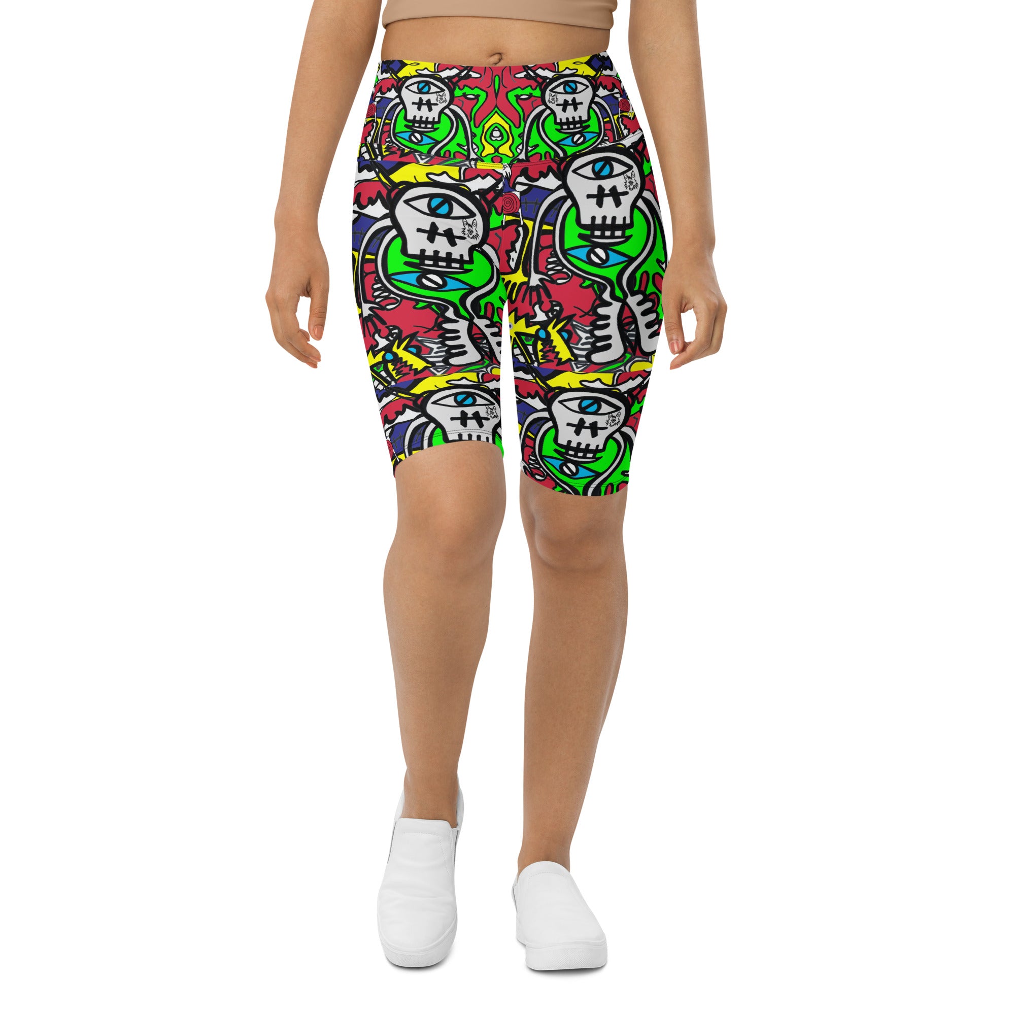 cat&dog Biker Shorts