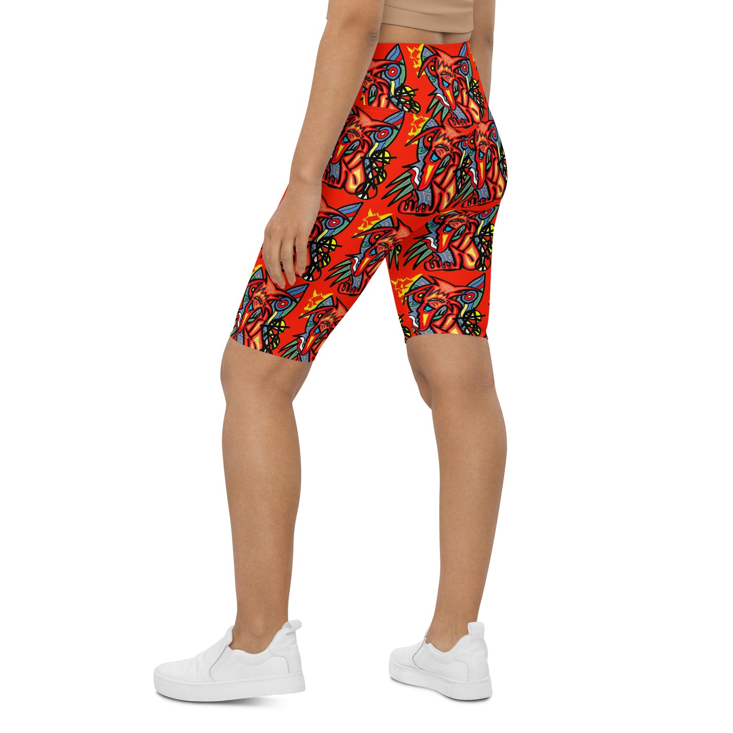 Waiting for waves Biker Shorts