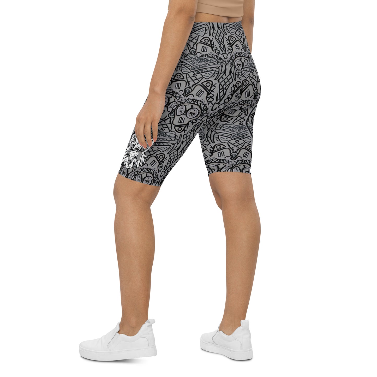 Crazy grey Biker Shorts