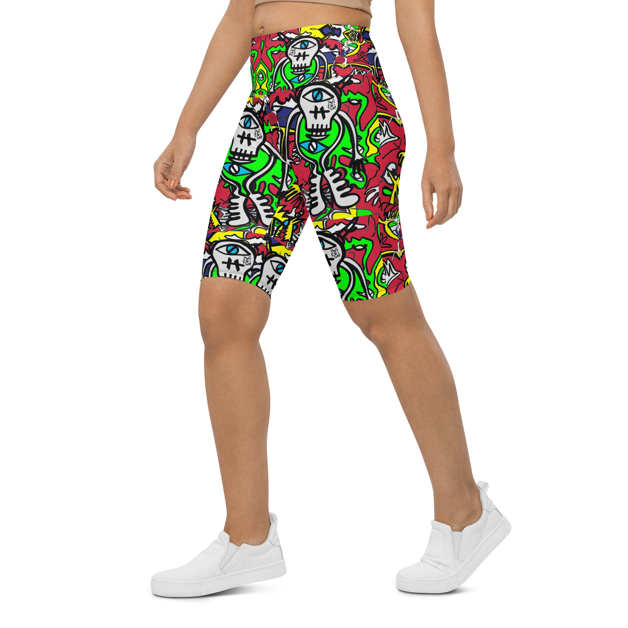 cat&dog Biker Shorts