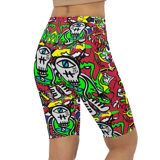 cat&dog Biker Shorts