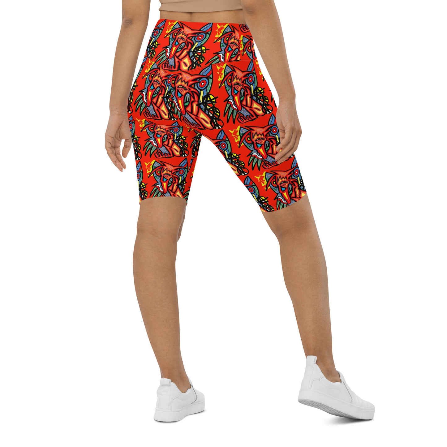 Waiting for waves Biker Shorts