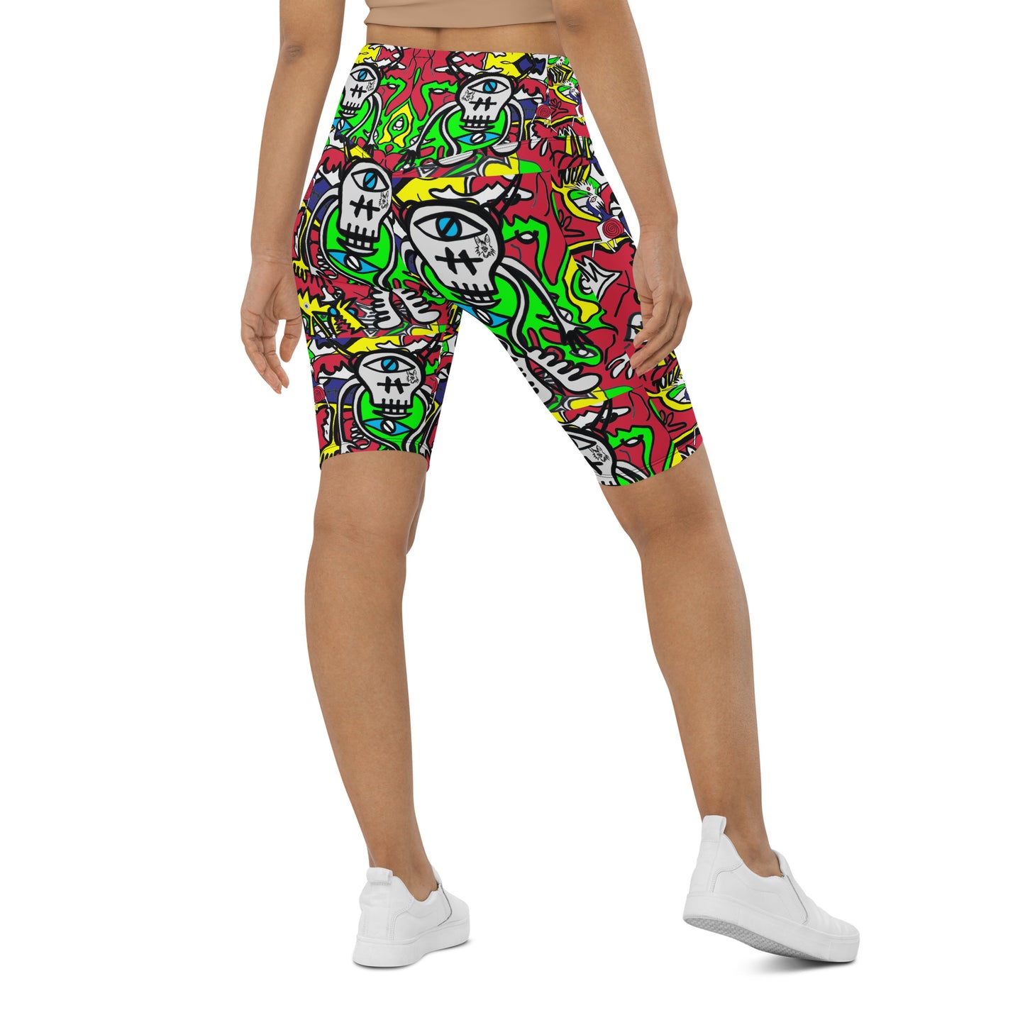 cat&dog Biker Shorts
