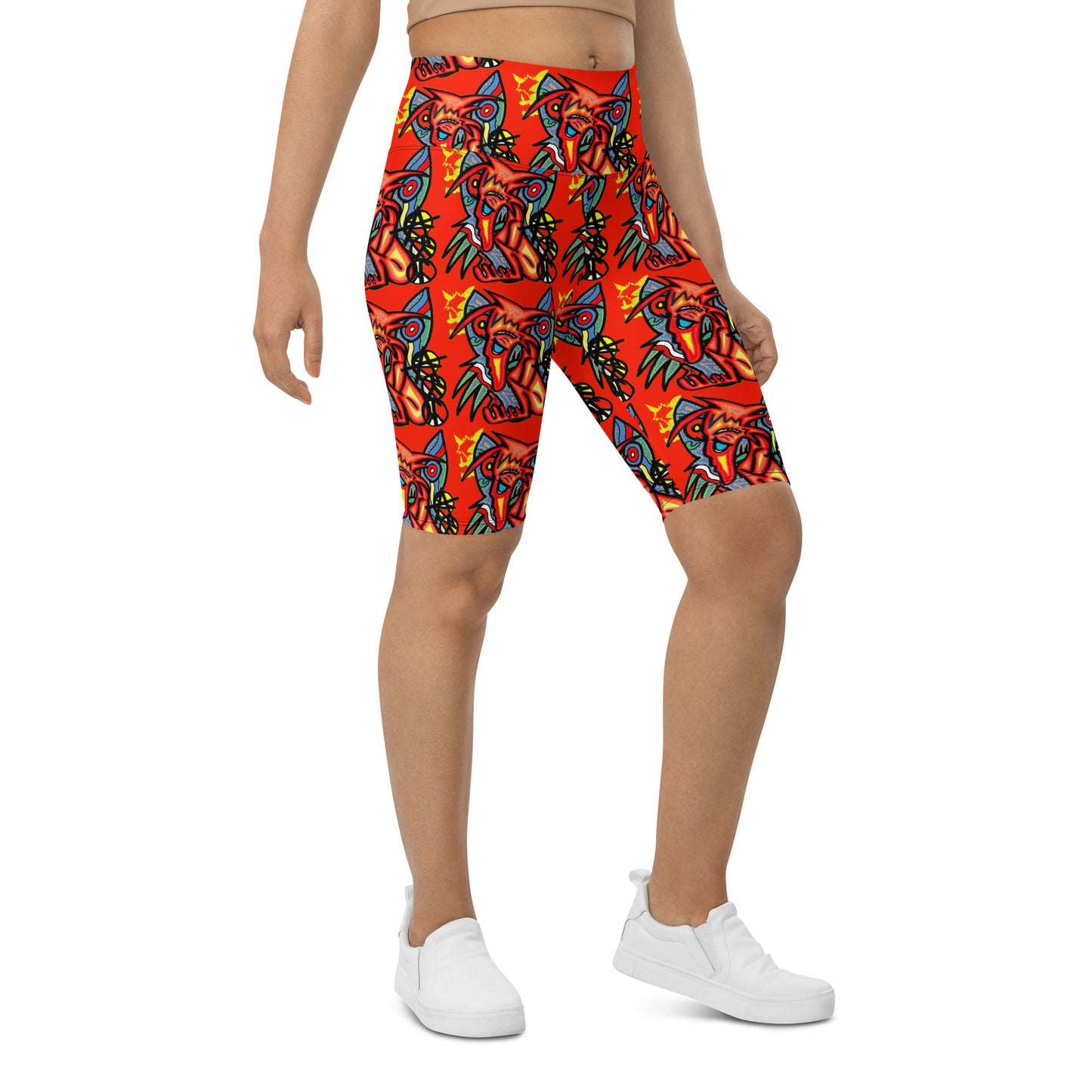Waiting for waves Biker Shorts