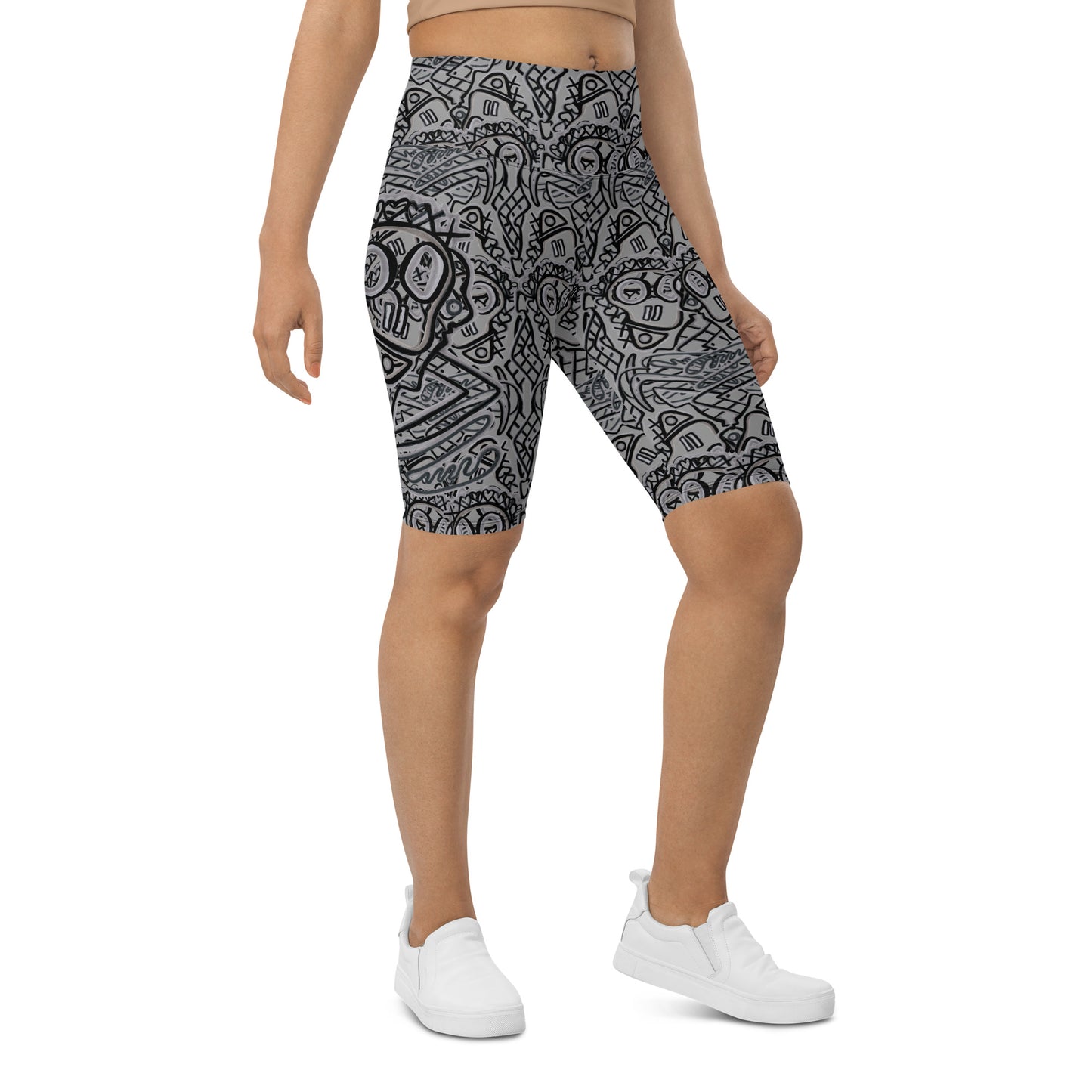 Crazy grey Biker Shorts