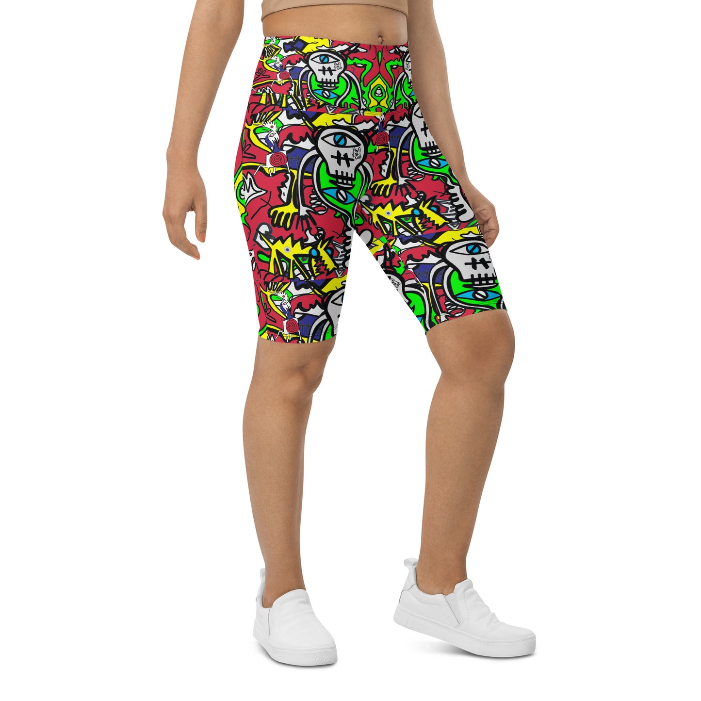 cat&dog Biker Shorts