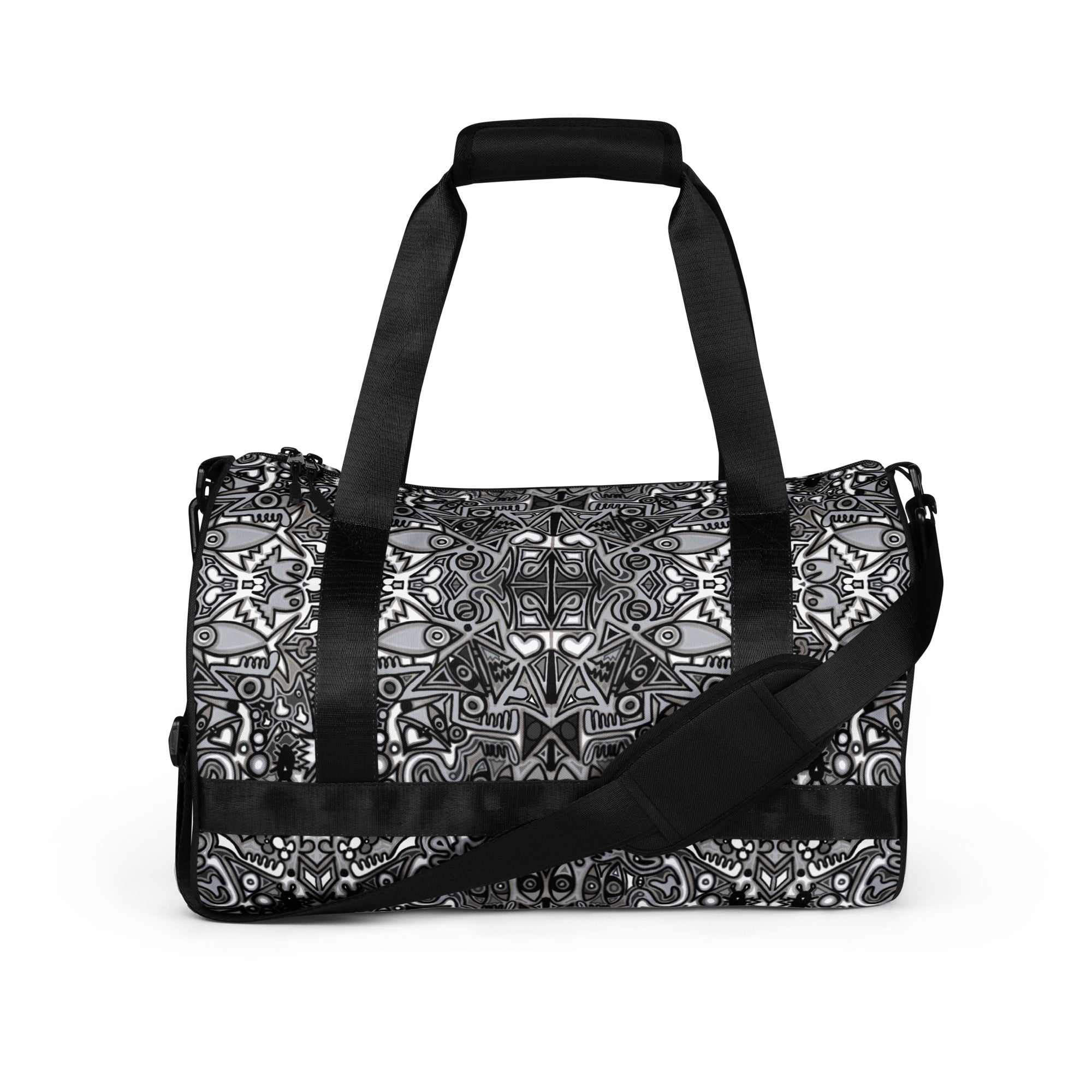 Split All-over print gym bag