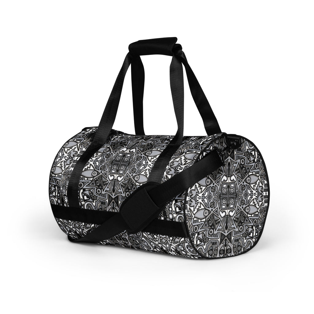 Split All-over print gym bag