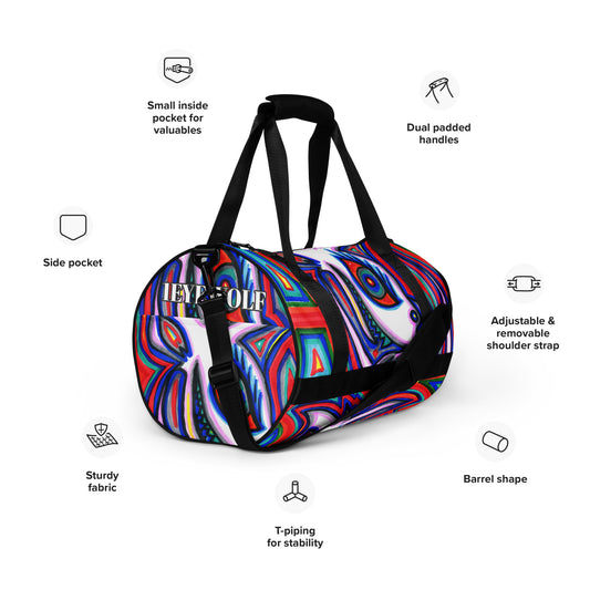 IT WOLF All-over print gym bag