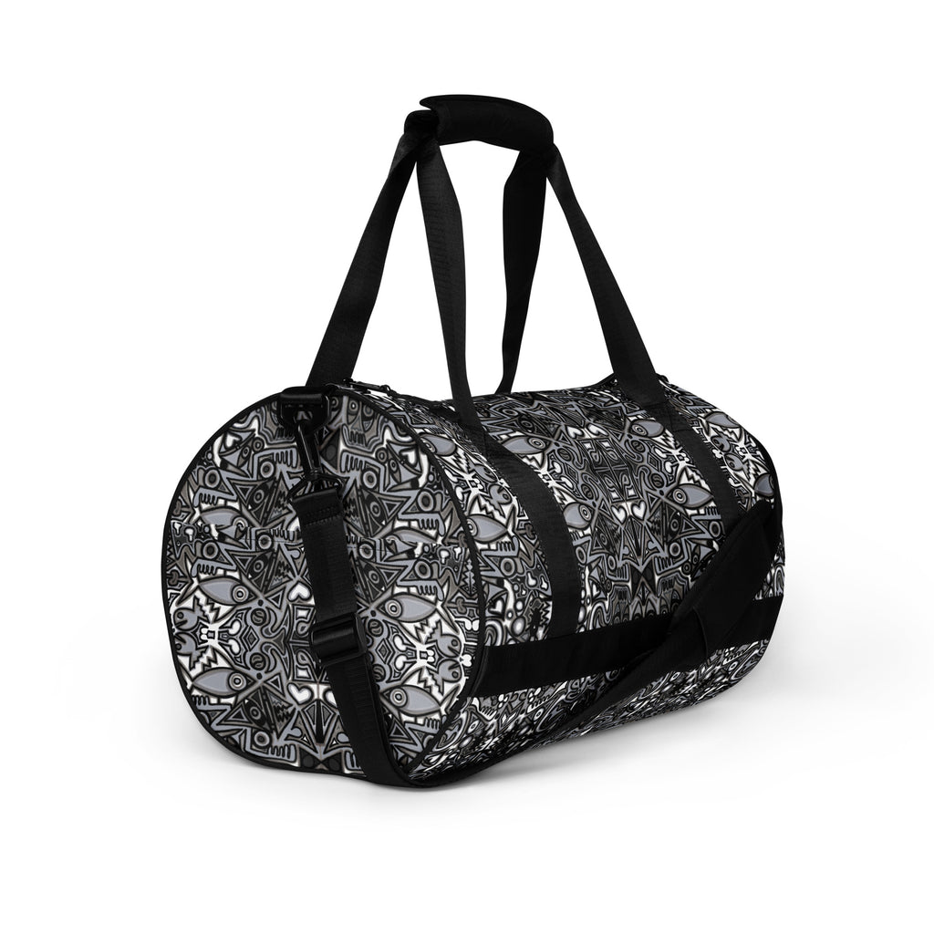 Split All-over print gym bag