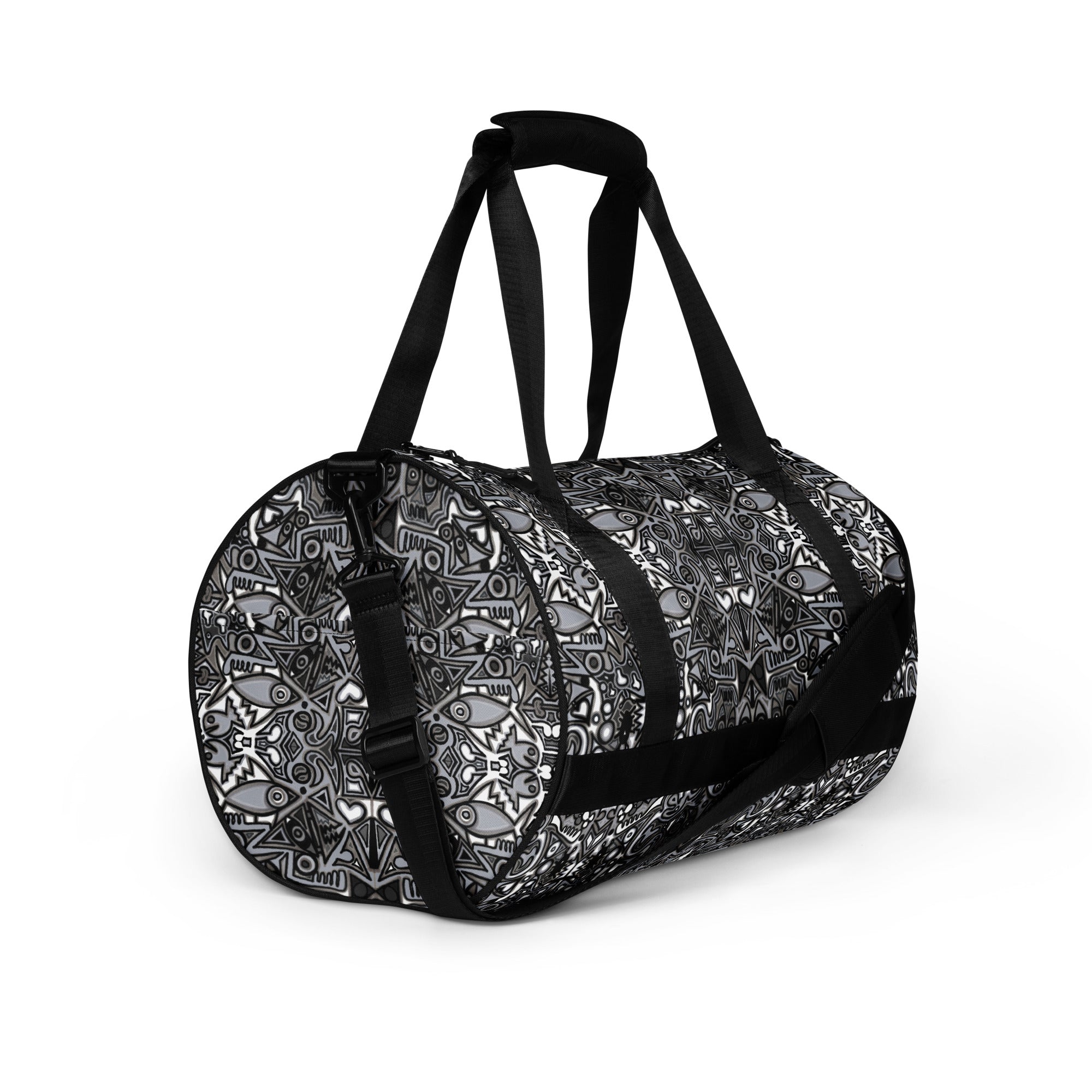 Split All-over print gym bag