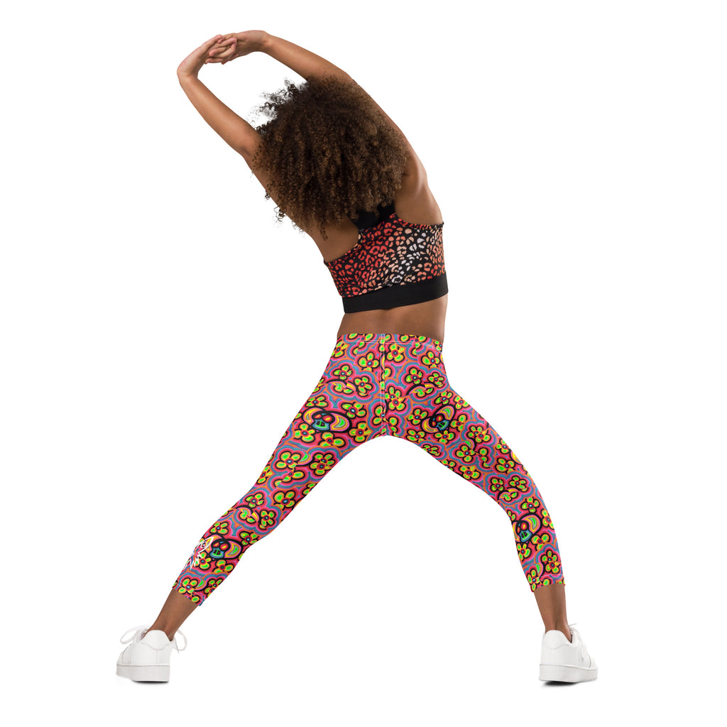 Flower skull Kid's Leggings