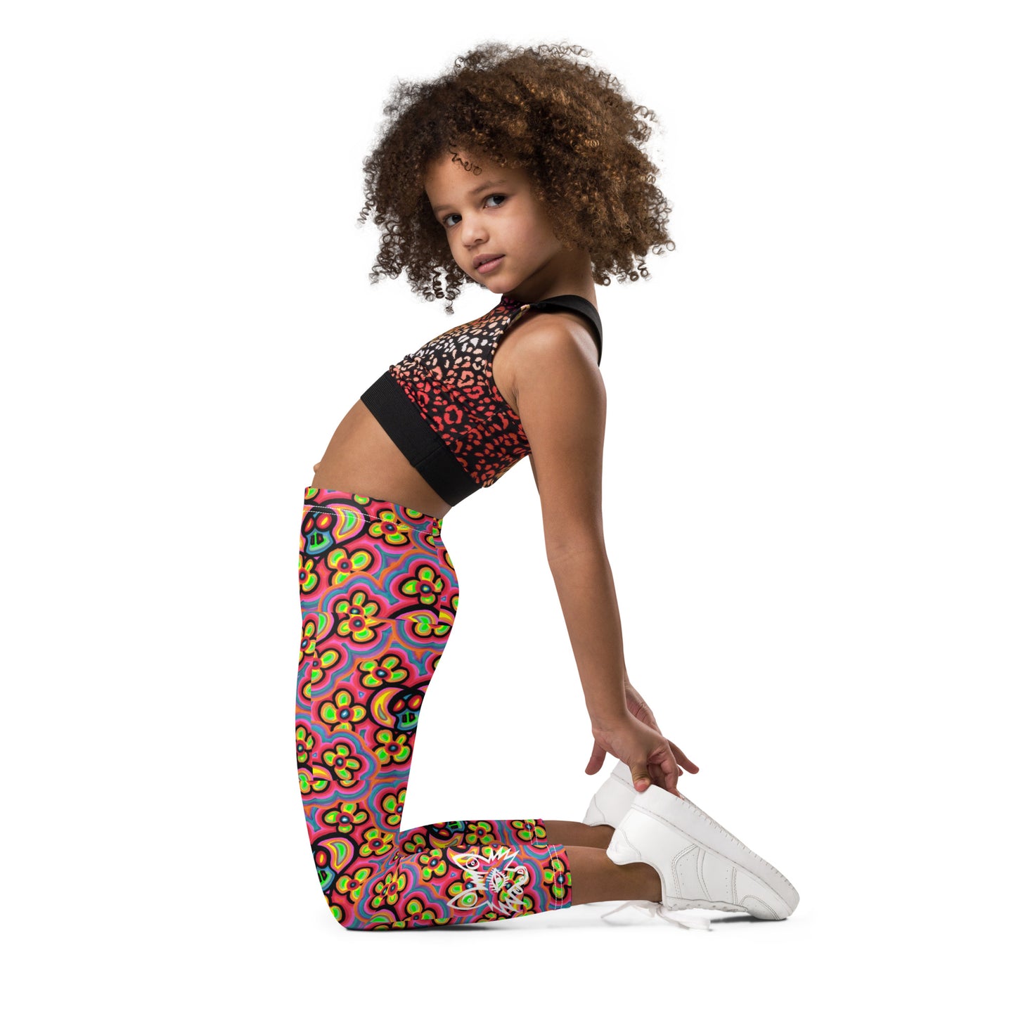 Flower skull Kid's Leggings