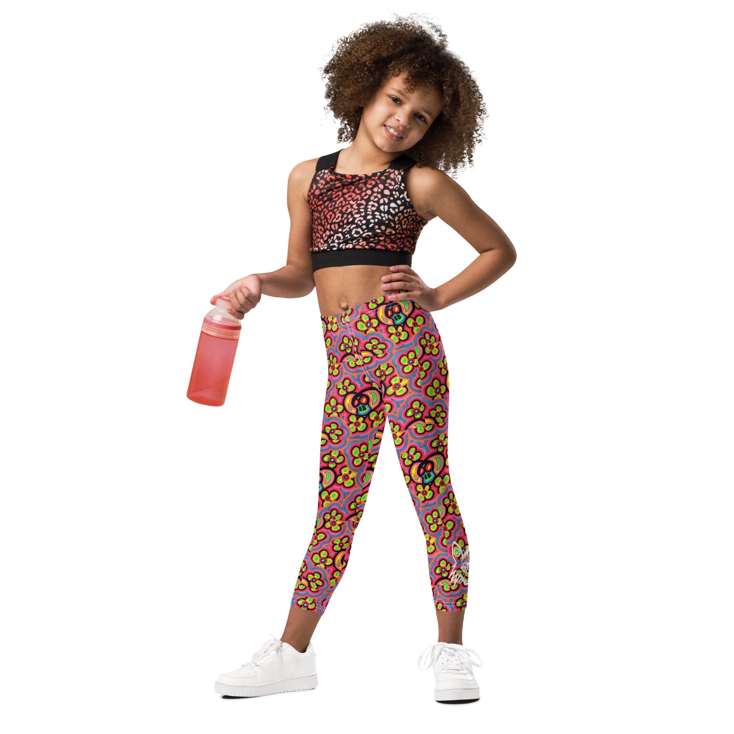 Flower skull Kid's Leggings