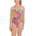 Brilliant Brights All-Over Print Kids Swimsuit