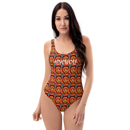 Tiger in a wolf suit One-Piece Swimsuit