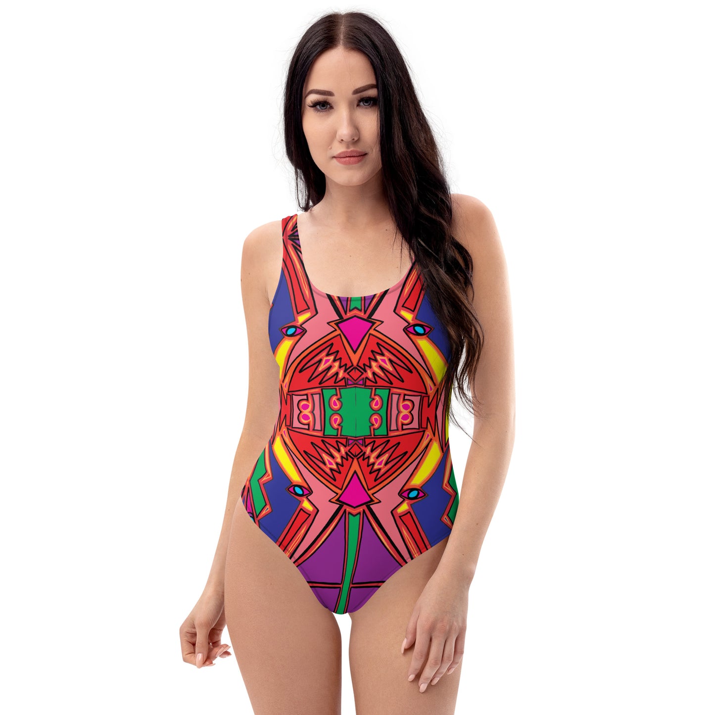 2024 new print One-Piece Swimsuit