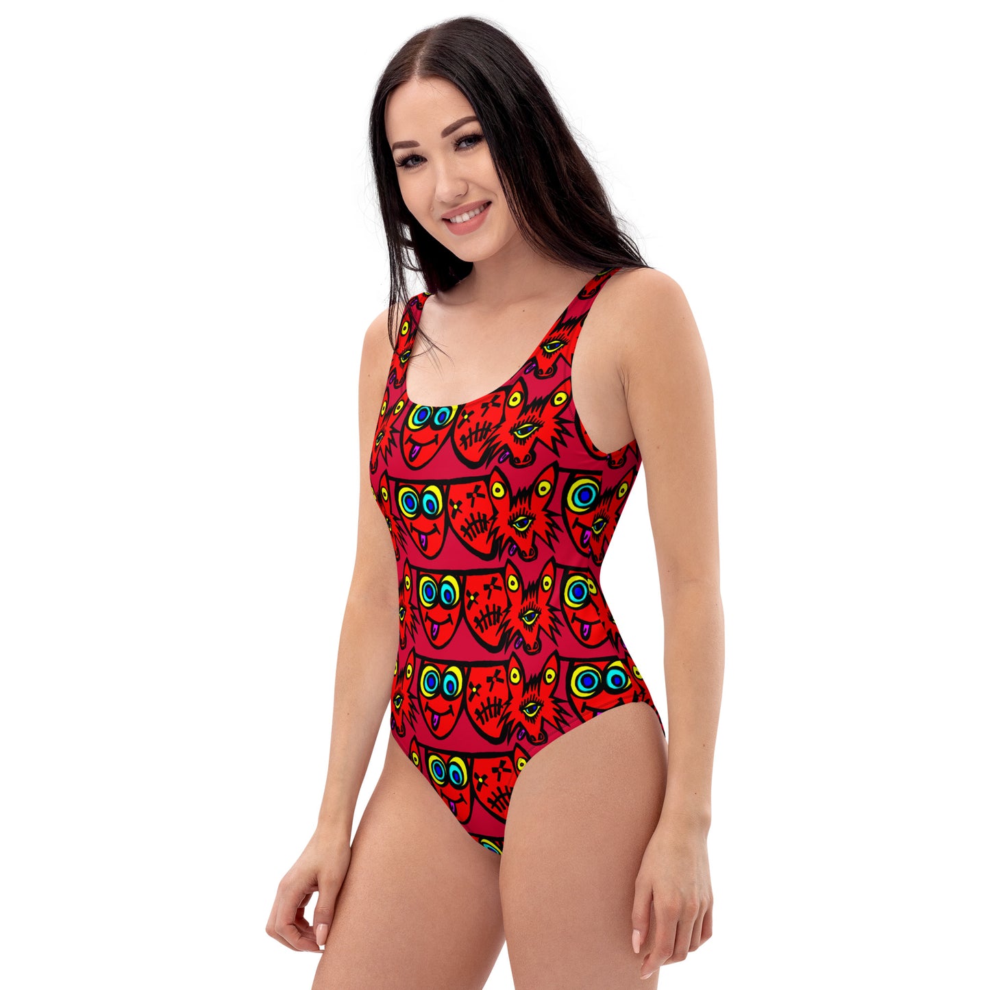 3 Blind wolf One-Piece Swimsuit