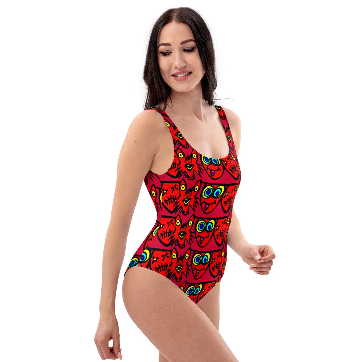3 Blind wolf One-Piece Swimsuit